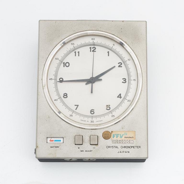 Seiko, Crystal Chronometer, "Three Crowns", table clock.