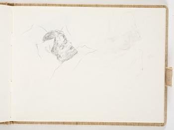 Lotte Laserstein, 4 skissböcker med blyertsteckningar.