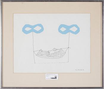 STIG CLAESSON, 2 st, collage, sign. o dat. 84.