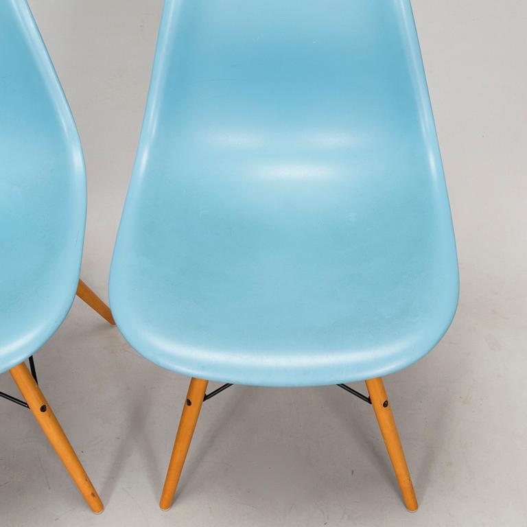 Charles & Ray Eames, four 'DWS' chairs for Vitra 2006.