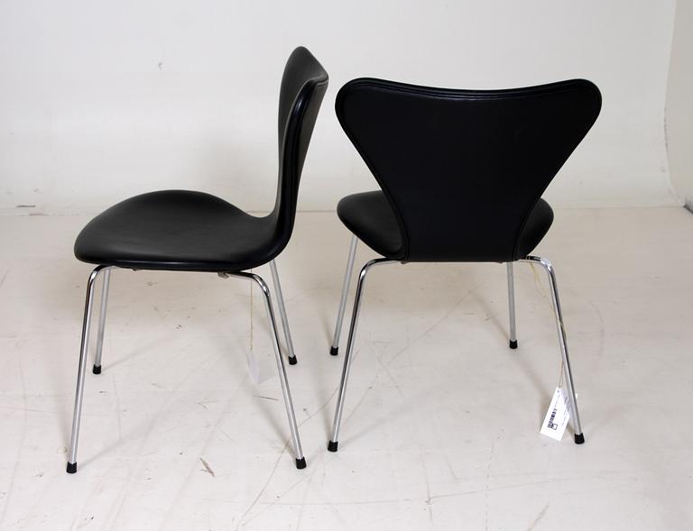 STOLAR, 6 st, "Sjuan", Arne Jacobsen, Fritz Hansen.