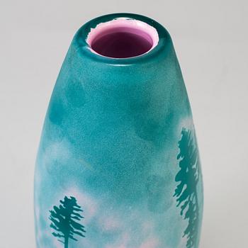 A Swedish Sissi Westerberg overlay vase, Reijmyre 2017.