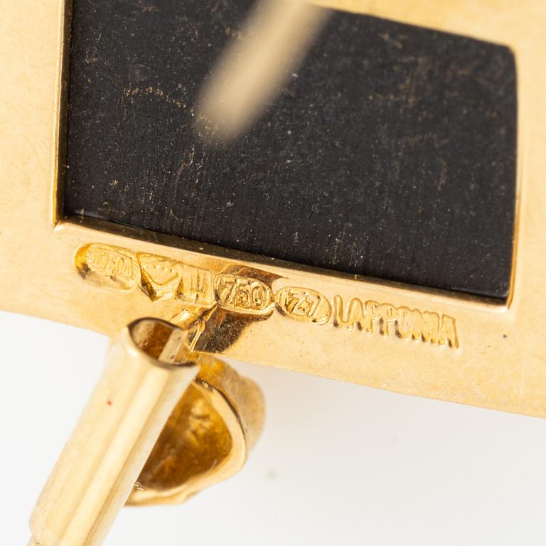 Björn Weckström, brosch, 18K guld med blå sten (sannolikt opal), Finland 1977. För Lapponia.