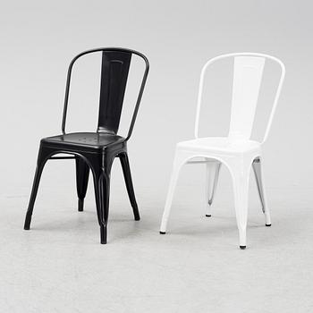 Xavier Pauchard / Tolix, a set of eight 'A' chairs from Tolix, France.