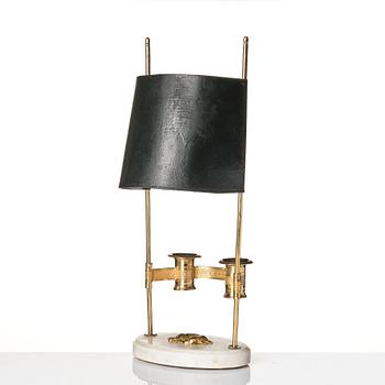 A late Gustavian early 19th century table lamp.
