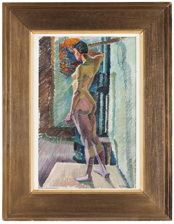 Agnes Cleve, The artist's model.