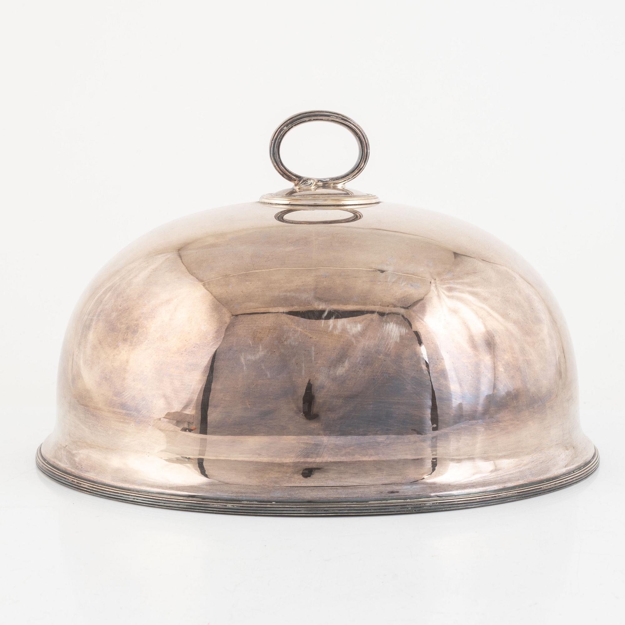 Stekhuvar, 2 st, pläter, England, omkring 1900.