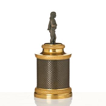 Reseljusstake med skrivutensilier, Frankrike, 1800-talets början, Empire.