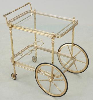 SERVERINGSVAGN, mässing, 1900-talets mitt.