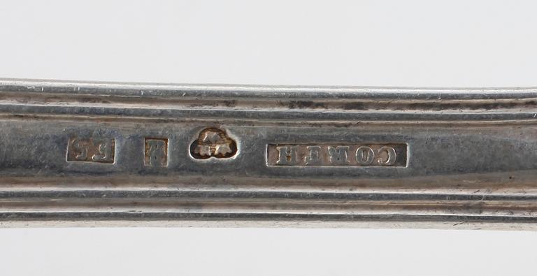 PARTI SKEDAR, 35 st, silver. Olika mästare och årtal bl a 1800-tal.