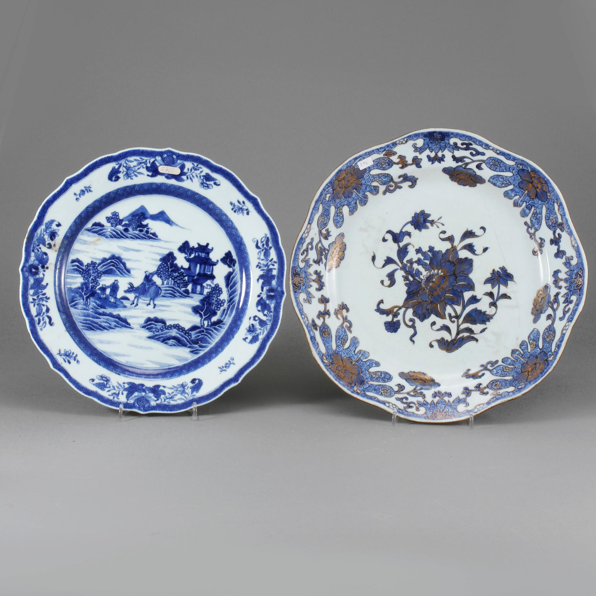 FAT, 2 st, porslin, Kina, 1700-tal.