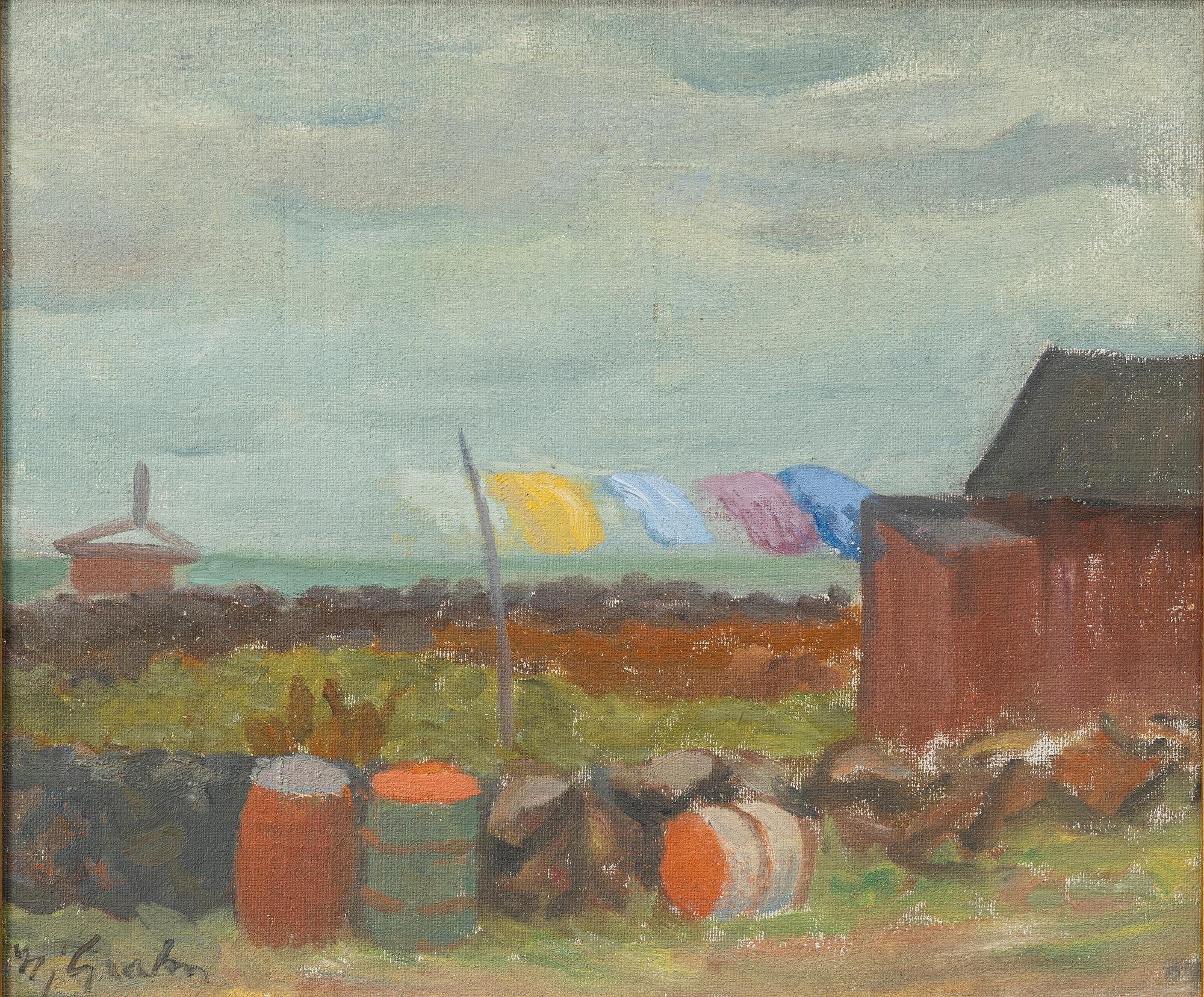 Hjalmar Grahn, 'Laundry Drying, Öland'.