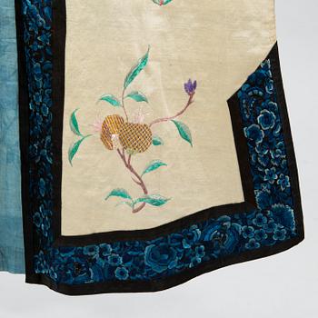 A Chinese embroidered robe, early 20th Century.