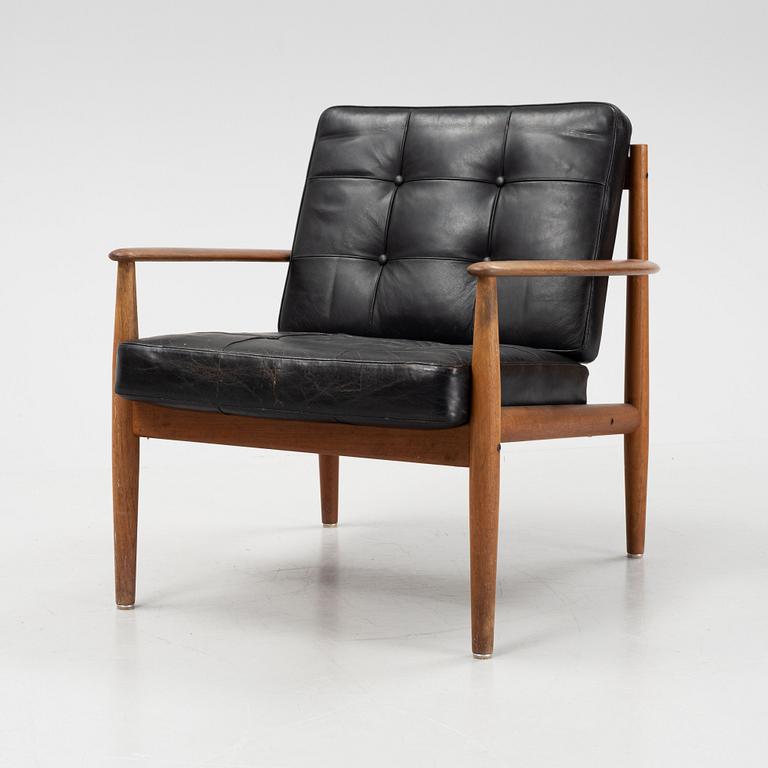 Grete Jalk, a teak easy chair, France & Son, Denmark.