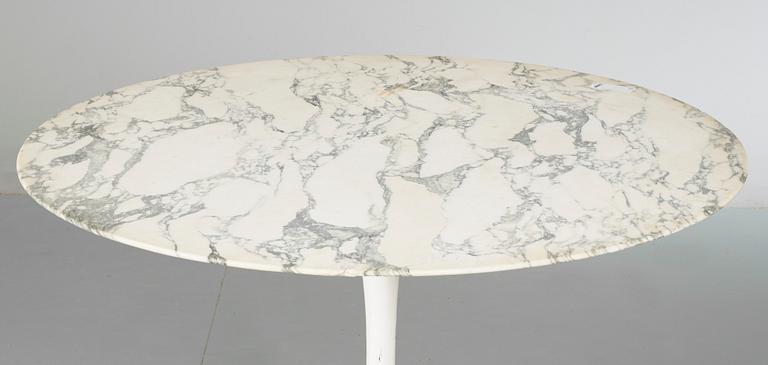 An Eero Saarinen 'Tulip' white marble table, Knoll International, USA.