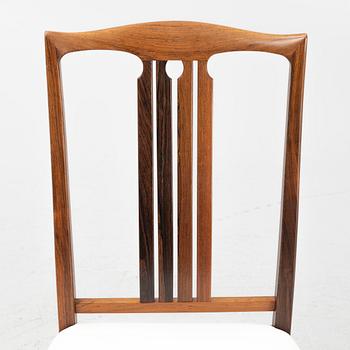 Ib Kofod Larsen, four rosewood chairs, 1960's.