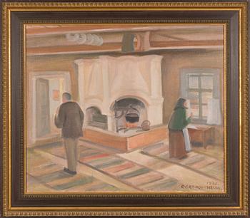Eero Nelimarkka, oil on canvas, signed and dated 1975.