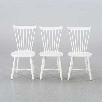 CARL MALMSTEN, a set of three Lilla Åland chairs.