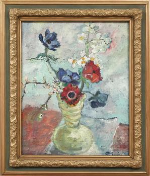 GERDA TIRÉN, olja på pannå, sign o dat- 23.