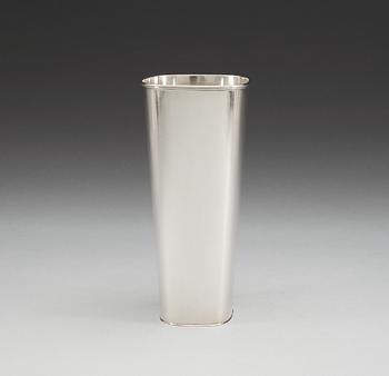 A Gustaf Janson sterling vase by C.G. Hallberg Stockholm 1956.