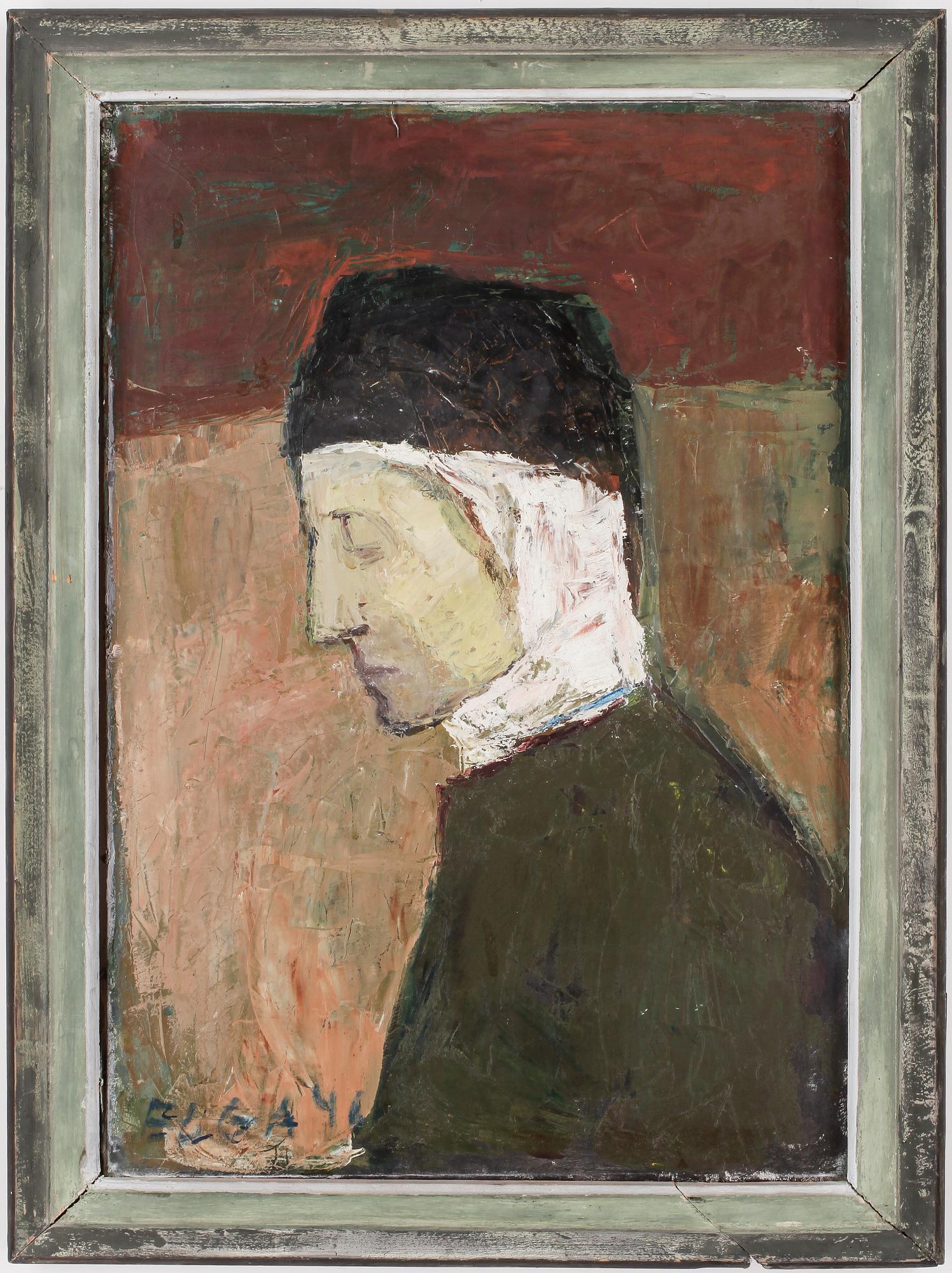 ELGA SESEMANN, olja på duk, "Mossu", signerad och daterad.