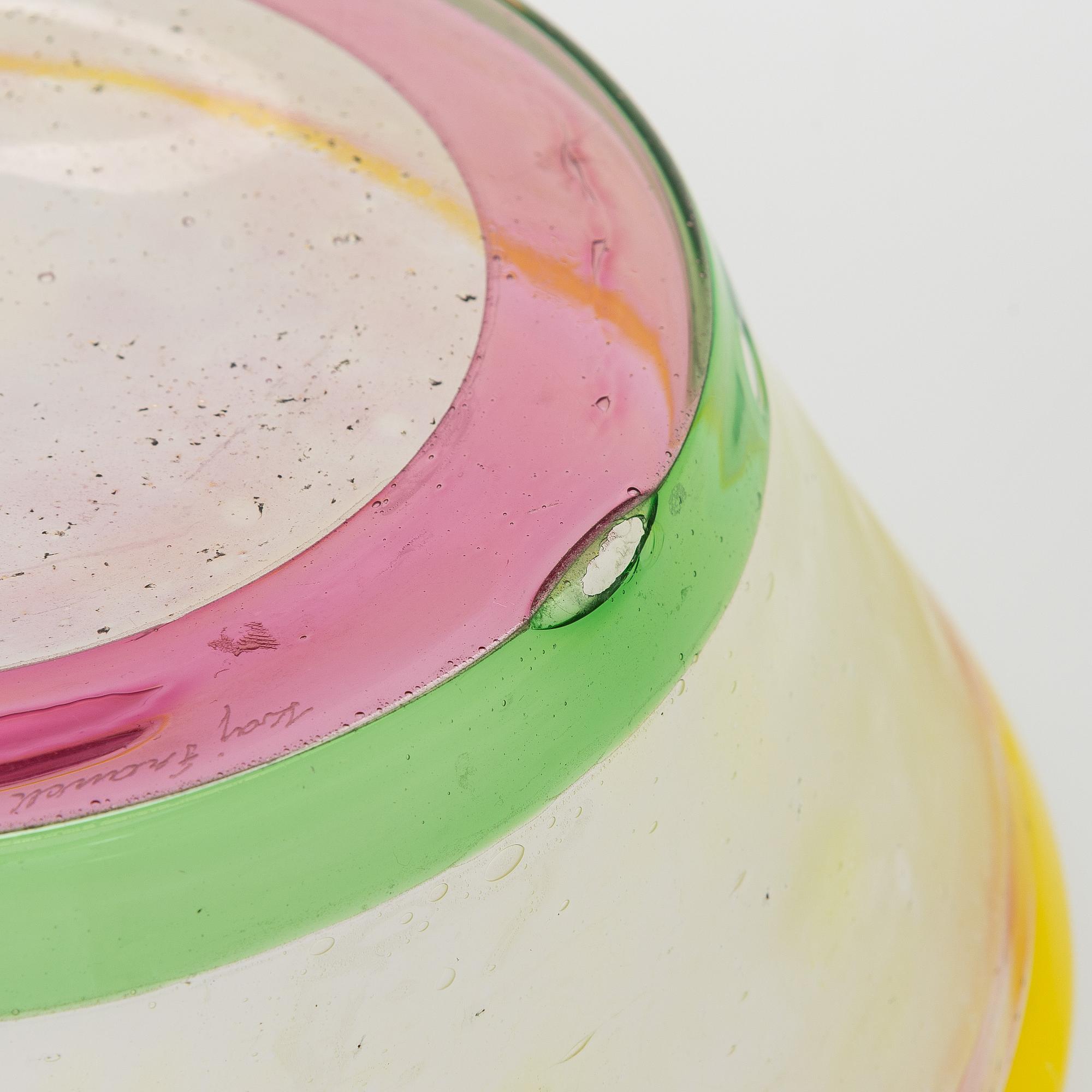 Kaj Franck, skål, signerad Kaj Franck Nuutajärvi Notsjö.