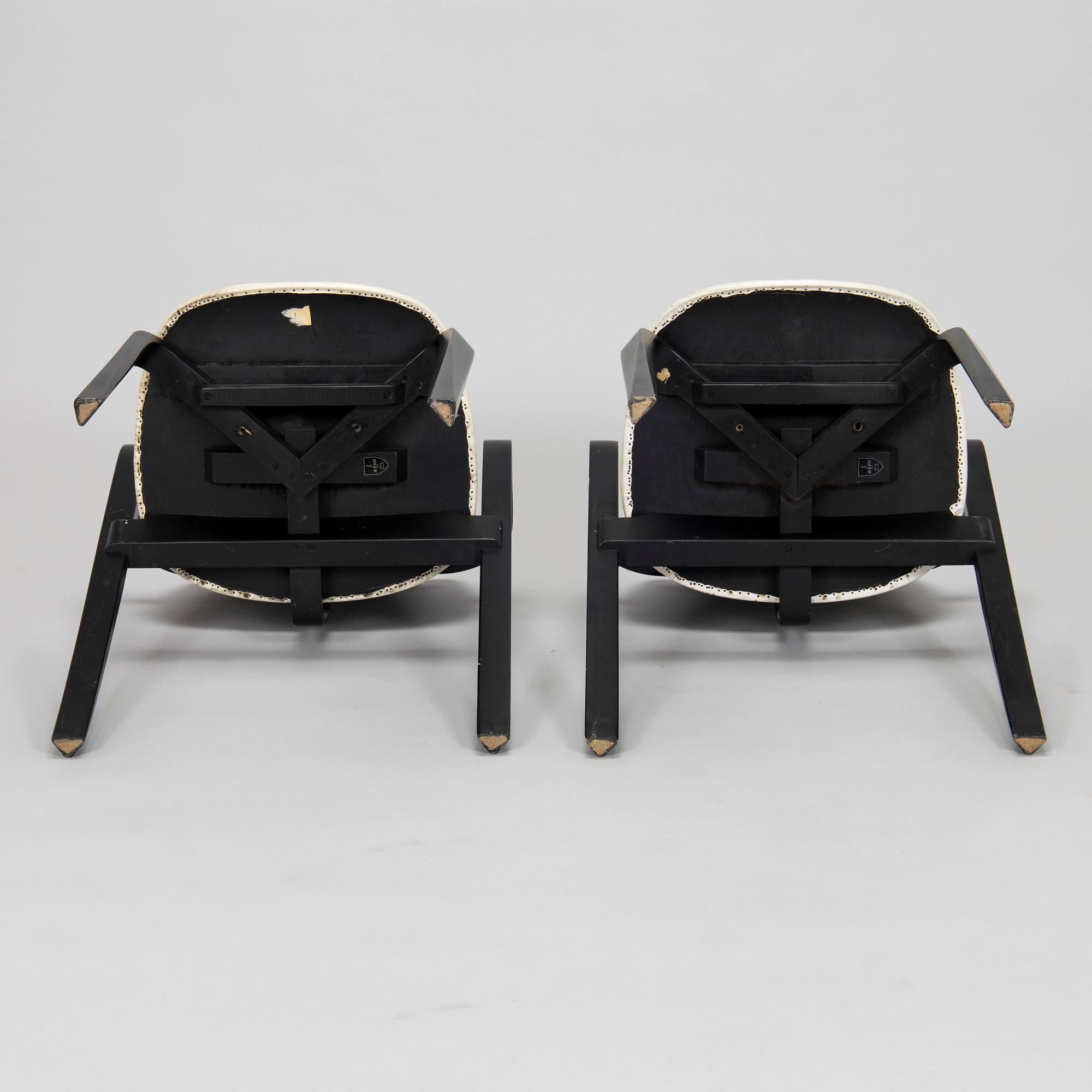 Ilmari Tapiovaara, a set of six 1960s 'Aslak' armchairs for Asko, Finland.