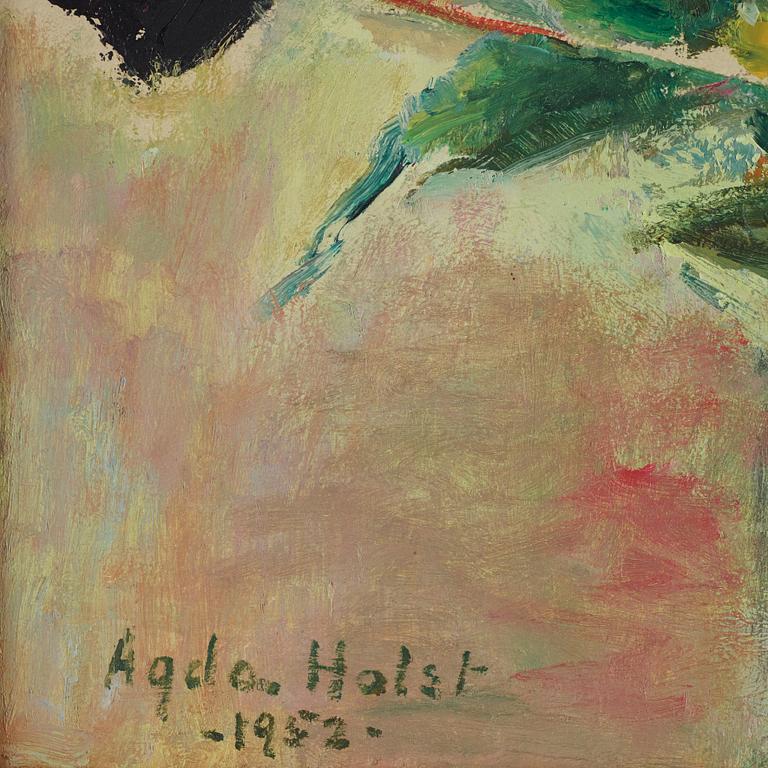 Agda Holst, oil on canvas. Signed and dated 1952.