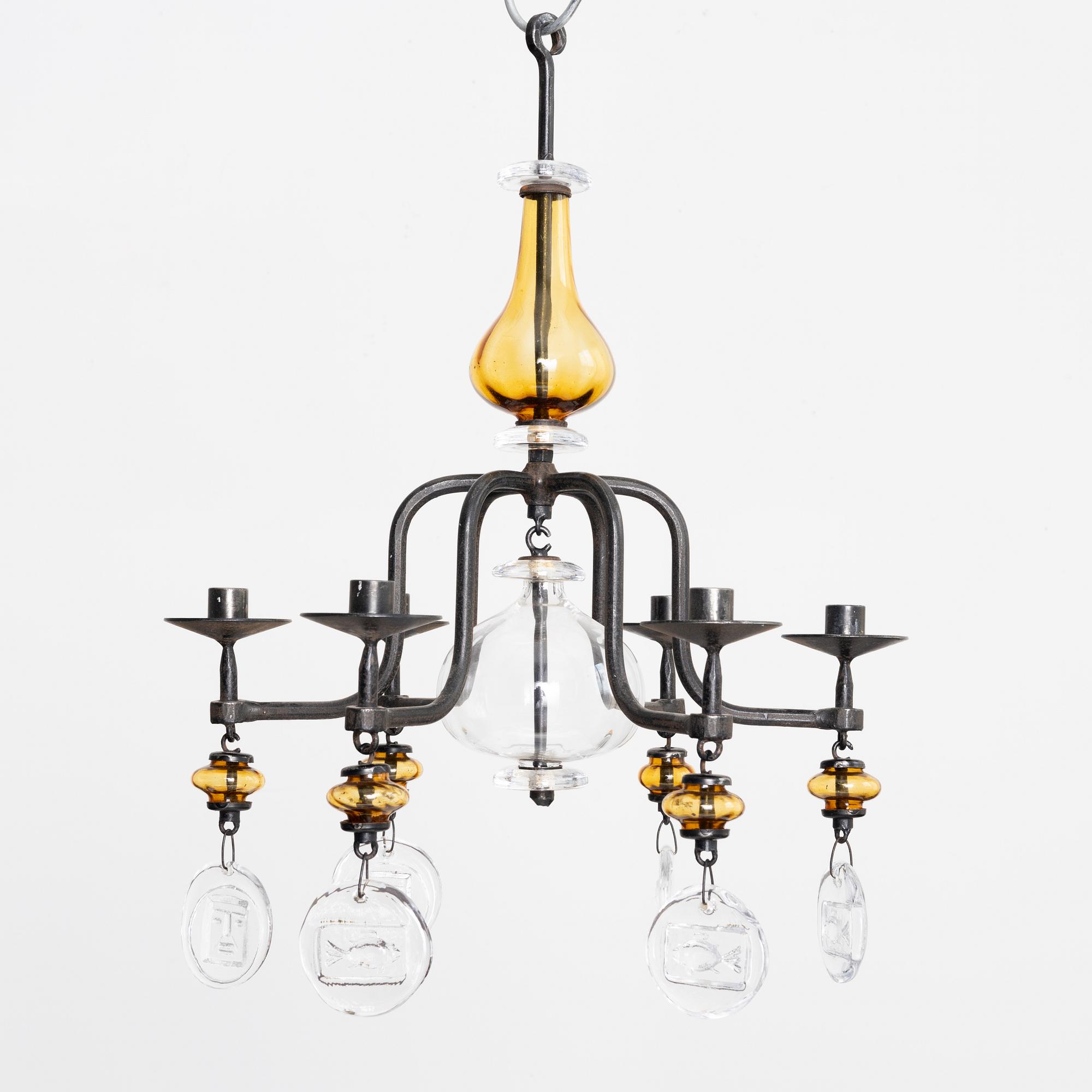 Erik Höglund, ljuskrona, Boda Smide.