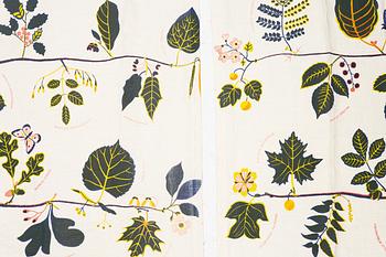 Josef Frank, A pair of 'U.S. Tree' curtains, Svenskt Tenn.