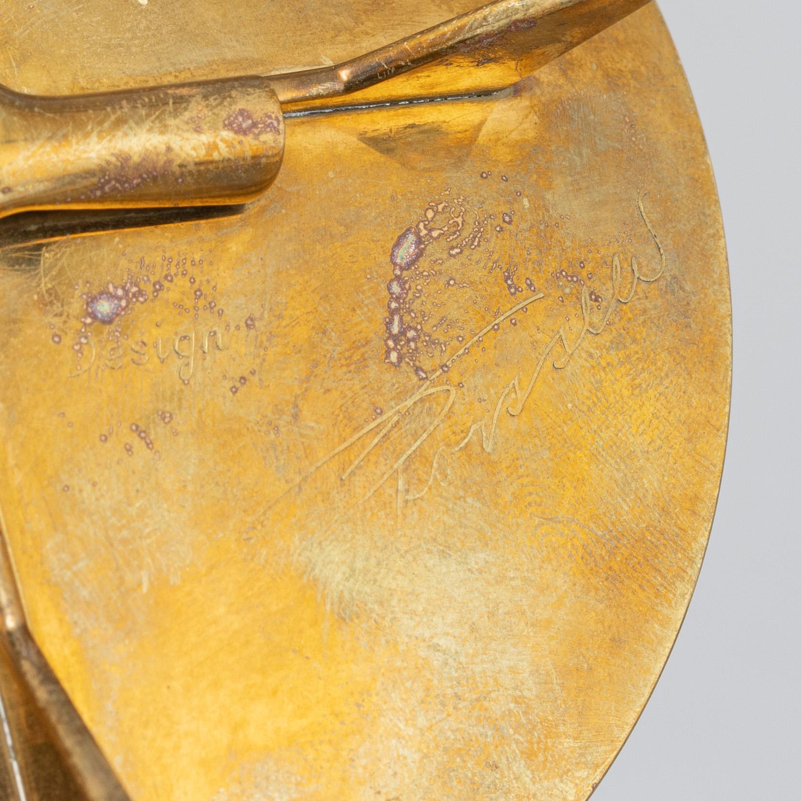 Pierre Forssell, ljusstakar, 5st, "nr 20", Skultuna, 1900-talets andra hälft.