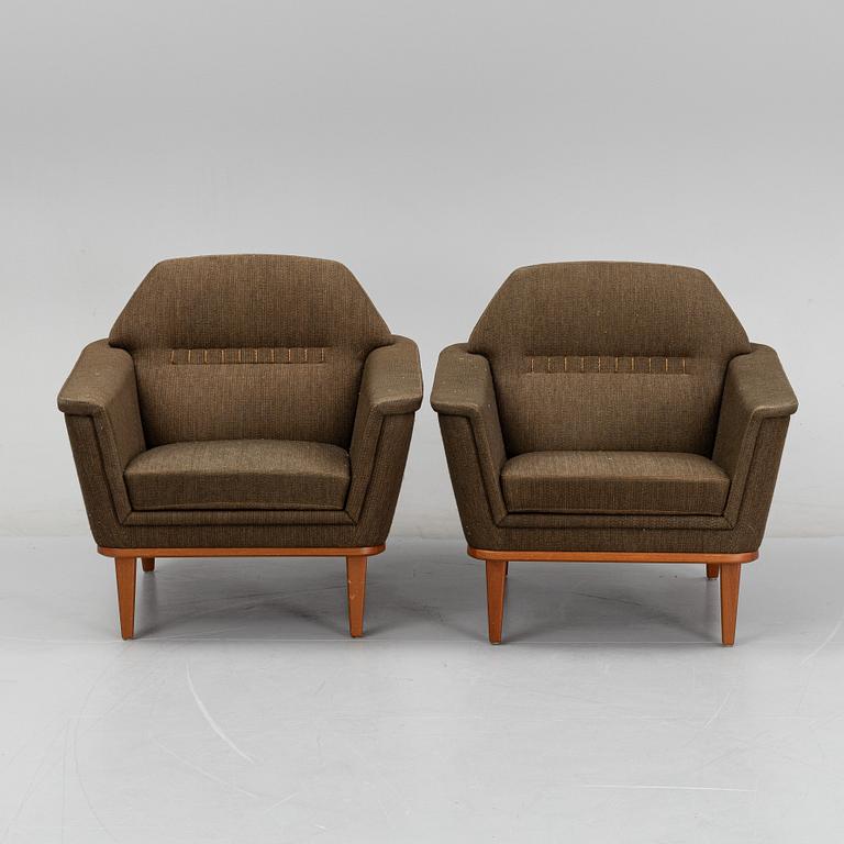 Soffa och fåtöljer, ett par, Sverige, 1950/1960-tal.