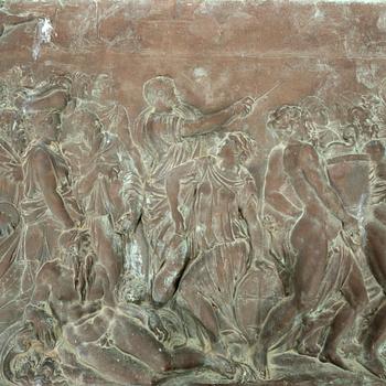 Jacopo Sansovino after or his kind, the crossing of the Red Sea, executed by Michele Paszyn, Rome Italy 1940.
