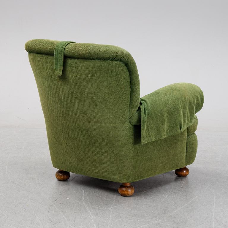 Josef Frank, fåtölj, modell 336, Firma Svenskt Tenn, modellen formgiven 1934.