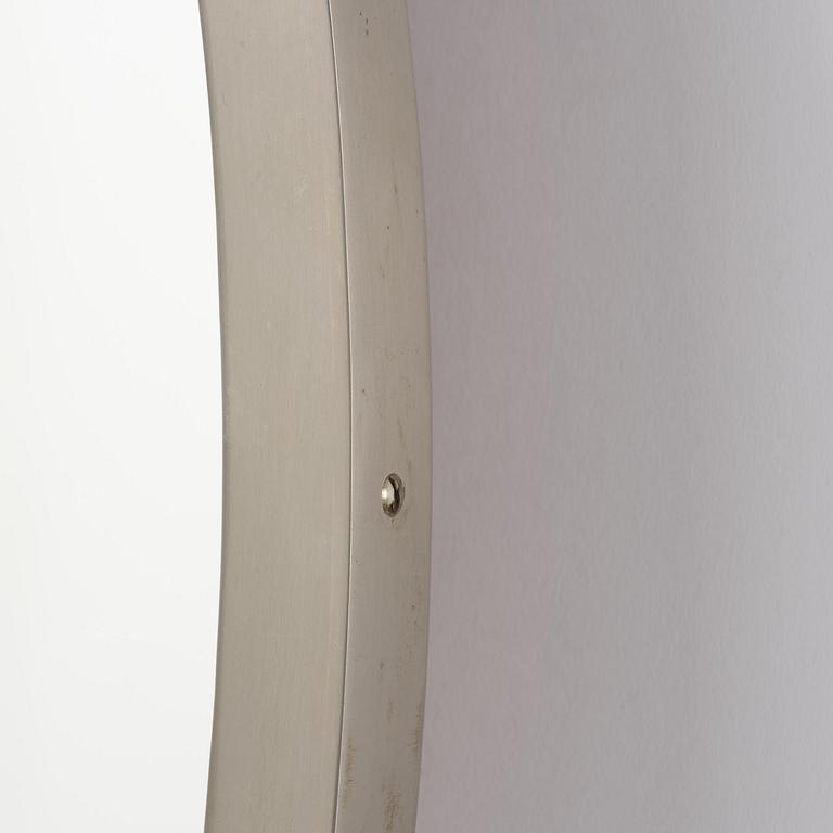 Swedish Modern, a nickel plated wall mirror, 1930s.