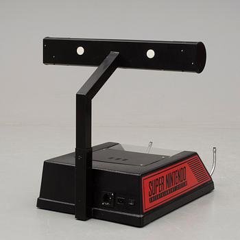BUTIKSDISPLAY, metall och plast, Super Nintendo, 1990-tal.