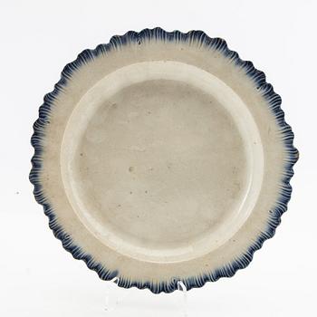 Servisdelar 7 st John Rogers & Son Longport England 1800-talets första hälft fajans.