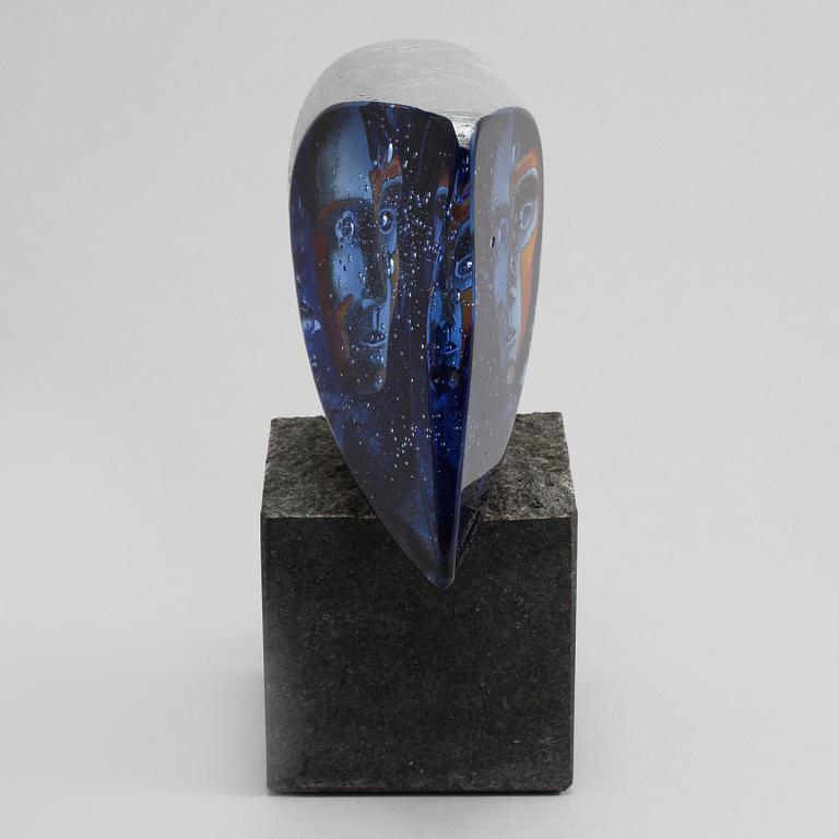 BERTIL VALLIEN, skulptur, glas, signerad och numrerad.