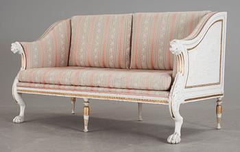 A late Gustavian early 19th century sofa.