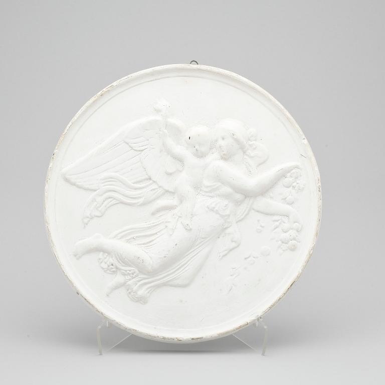 GIPSRELIERFER, 2 st, troligen 1800-tal.