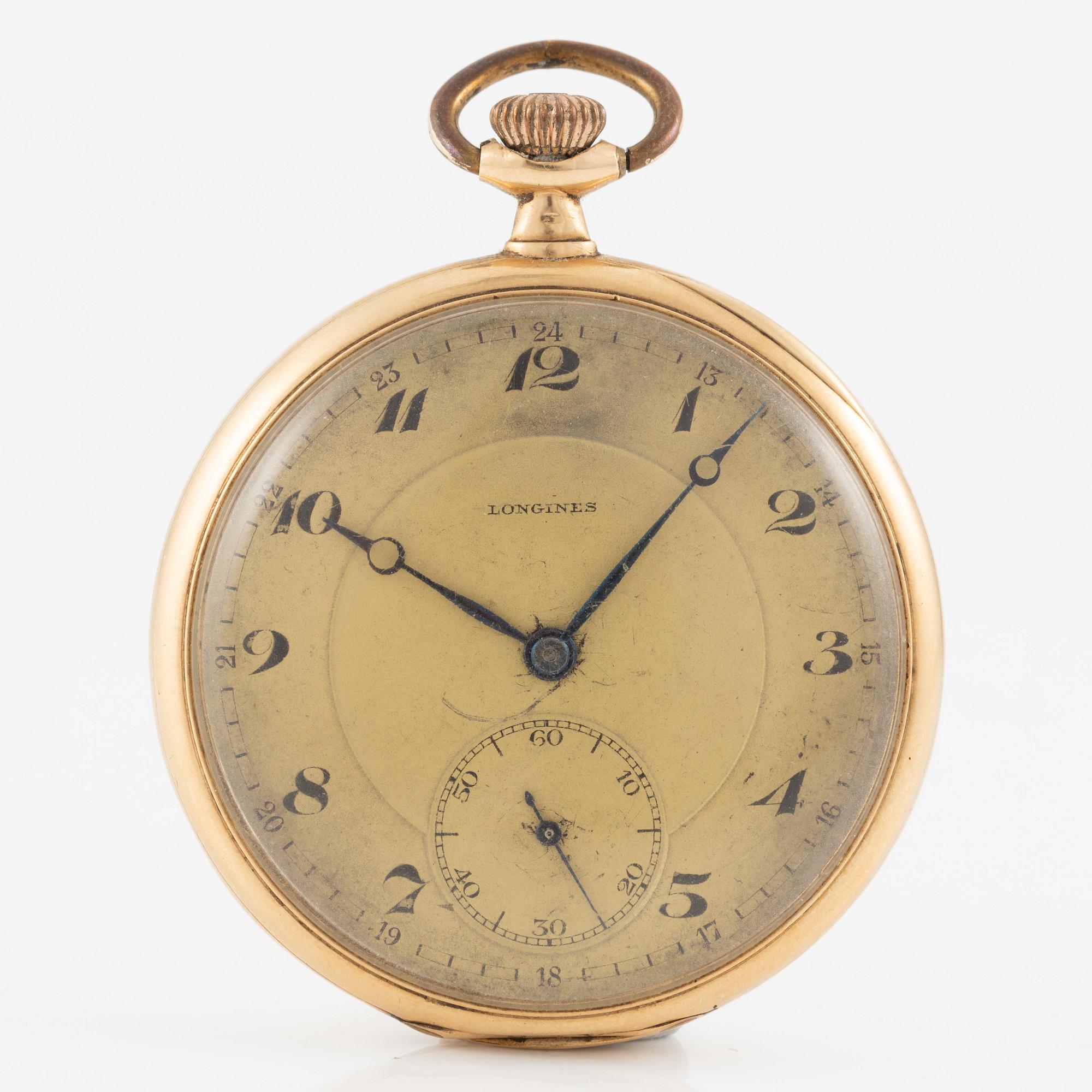 Longines, pocket watch, 48 mm.