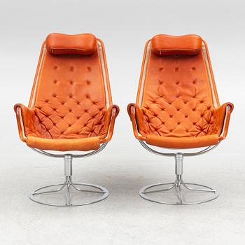 Bruno Mathsson, fåtöljer, ett par, "Jetson", Dux, 1900-talets slut.