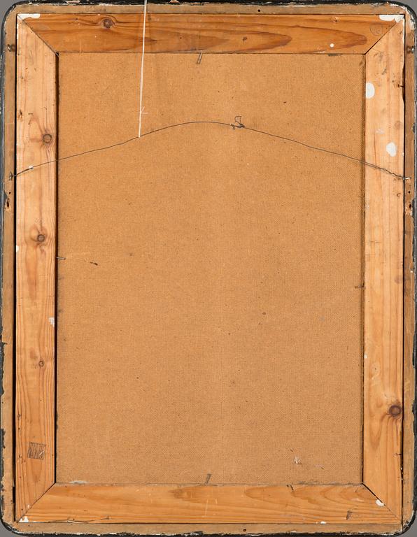 Unto Koistinen, olja på pannå, signerad och daterad 1967.