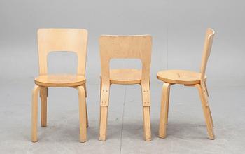 STOLAR, 6 st, modell 66, Alvar Aalto.