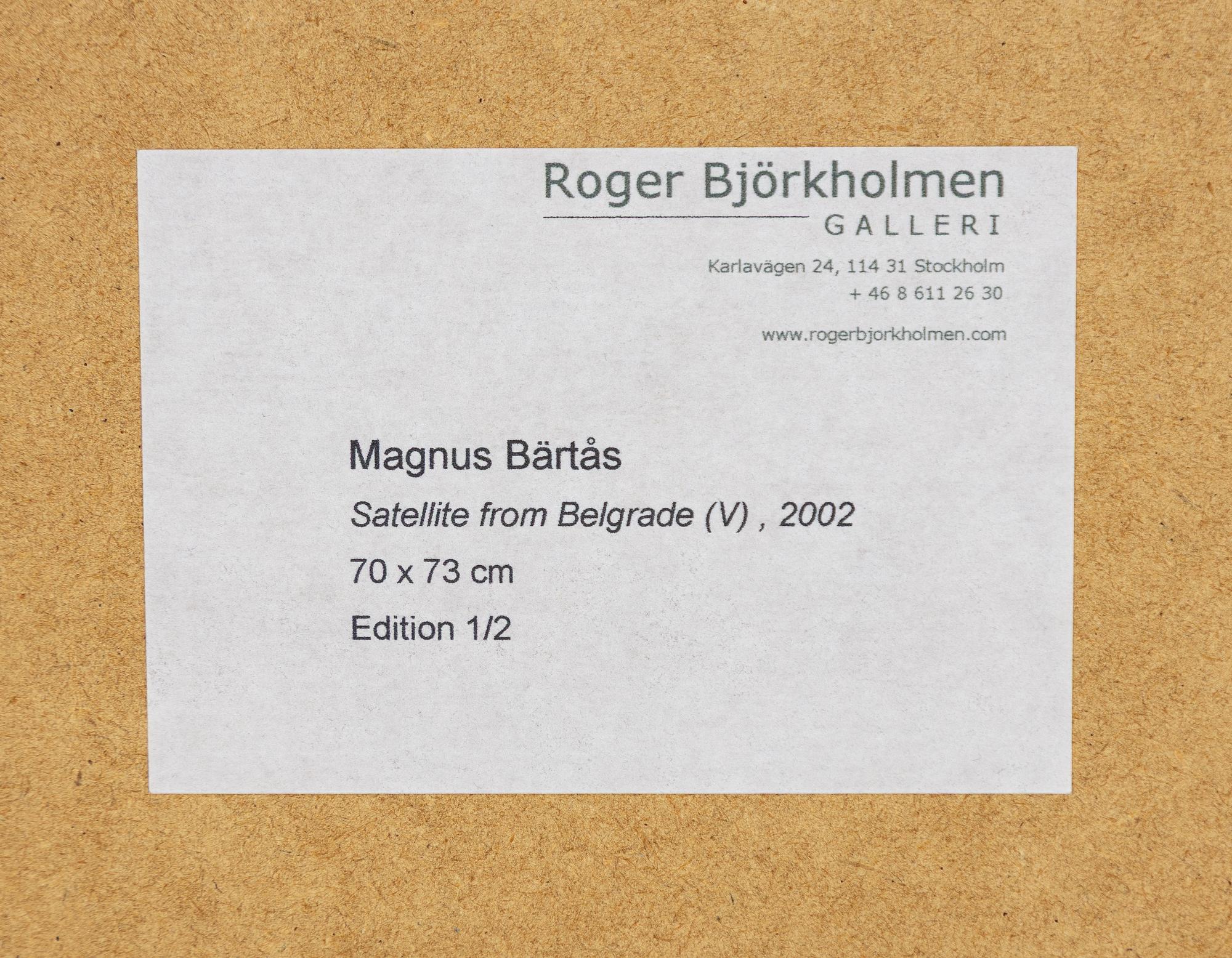 Magnus Bärtås, "Satellite from Belgrade (V)", 2002.