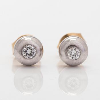 Korvakorut, 18K kultaa ja timantteja, Sandberg.