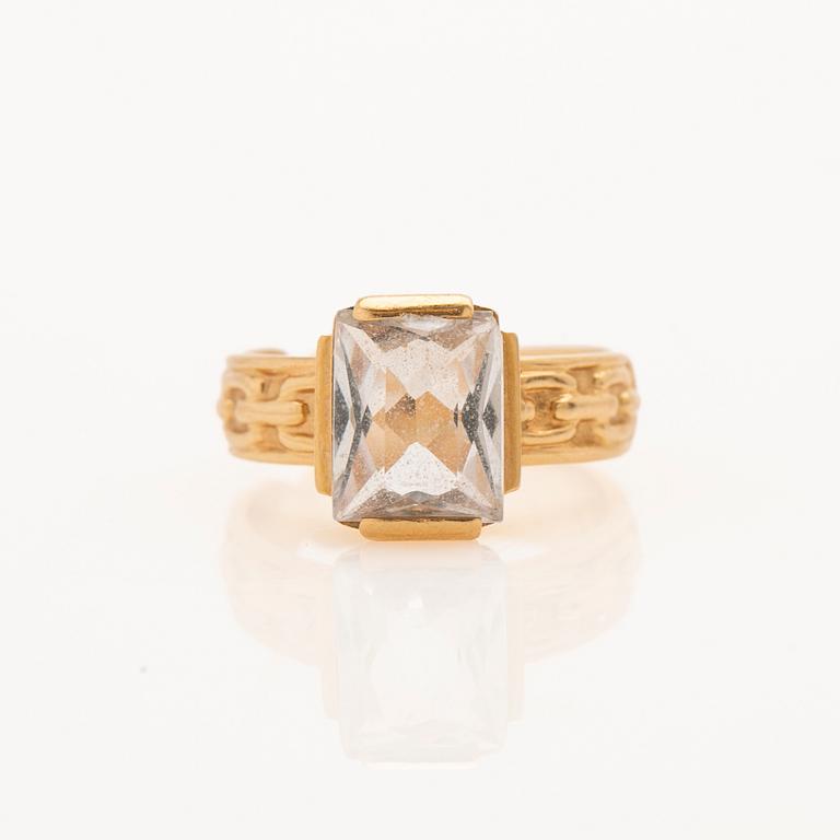 Ring, 18K guld, G. Dahlgren & Co, Malmö, 1900-talets andra hälft.