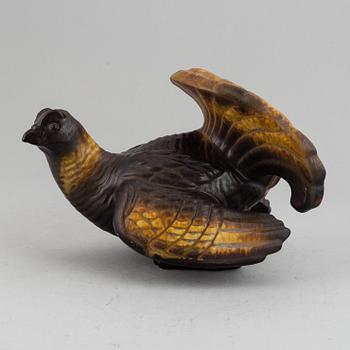 A Gunnar Nylund figure of a wood grouse, Rörstrand, 20th Century.