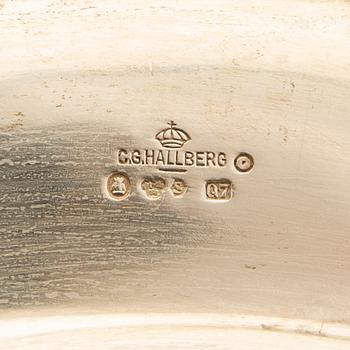 CG Hallberg, fat silver Stockholm 1918.
