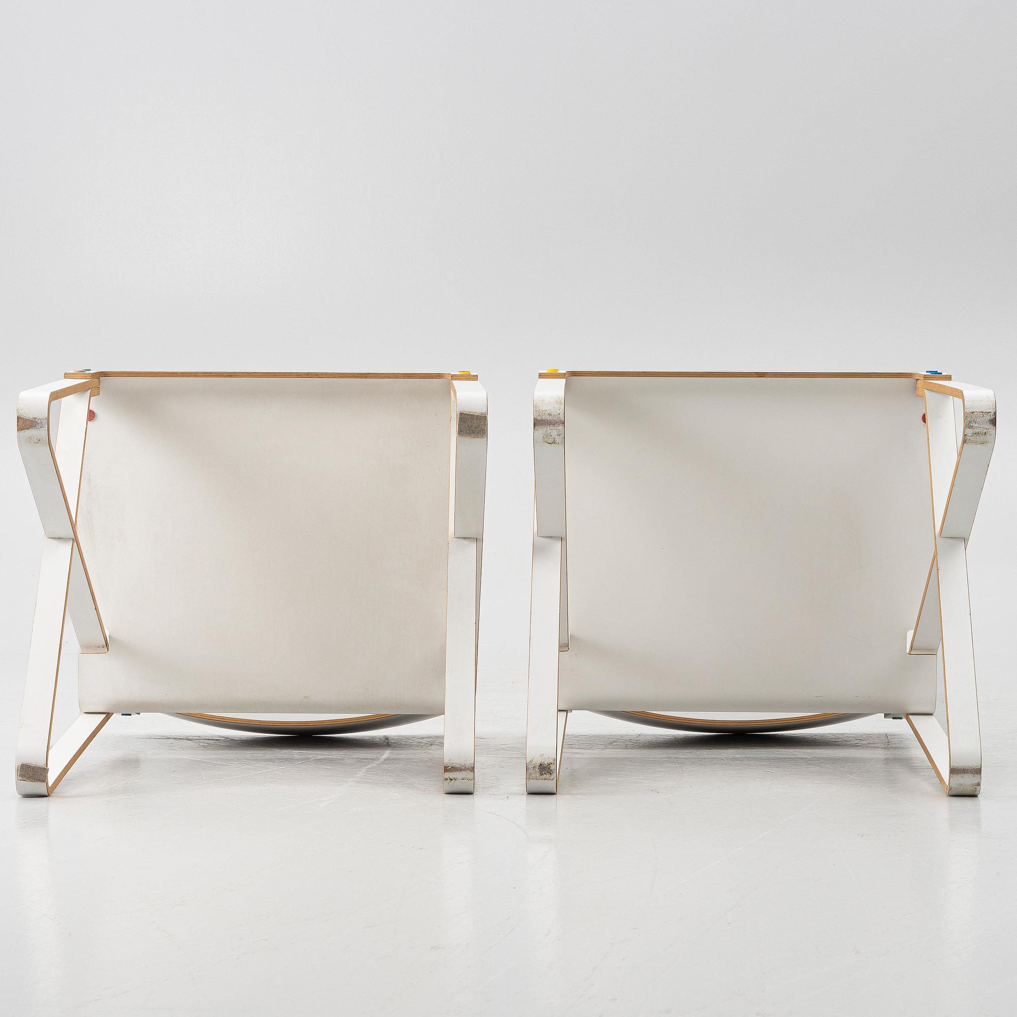 Lars Liljekvist, a pair of armchairs, 2000s.